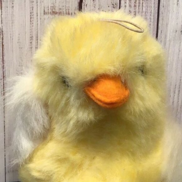 Vintage EDEN fuzzy plush baby chick duck duckling - Picture 1 of 5